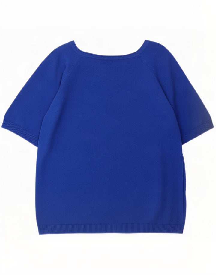 Blusa feminina Zara UK 14 azul médio