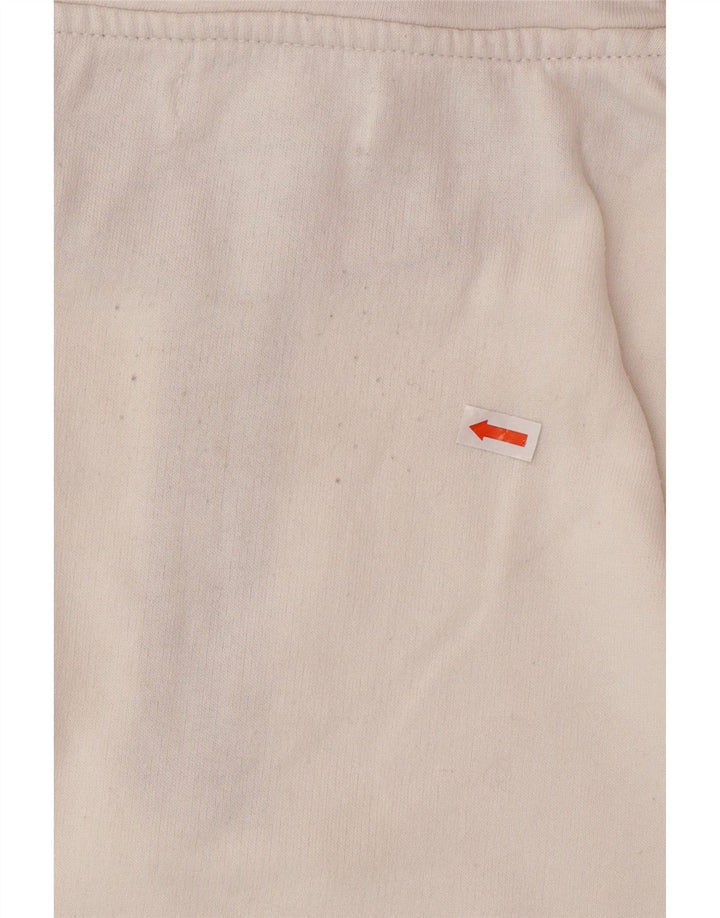 ATLAS FOR MEN Moletom masculino com zíper e gola alta de algodão branco grande