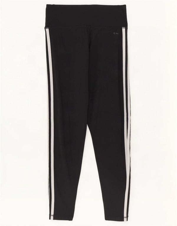 Adidas Womens Tight Fit Crop Leggings Reino Unido 12/14 Médio Preto Poliéster