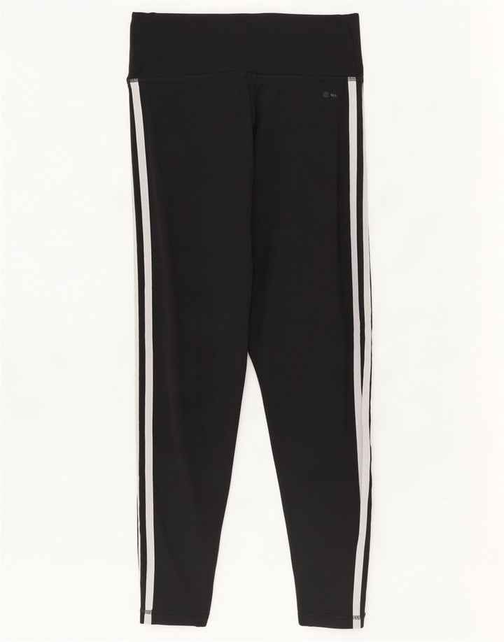 Adidas Womens Tight Fit Crop Leggings Reino Unido 12/14 Médio Preto Poliéster