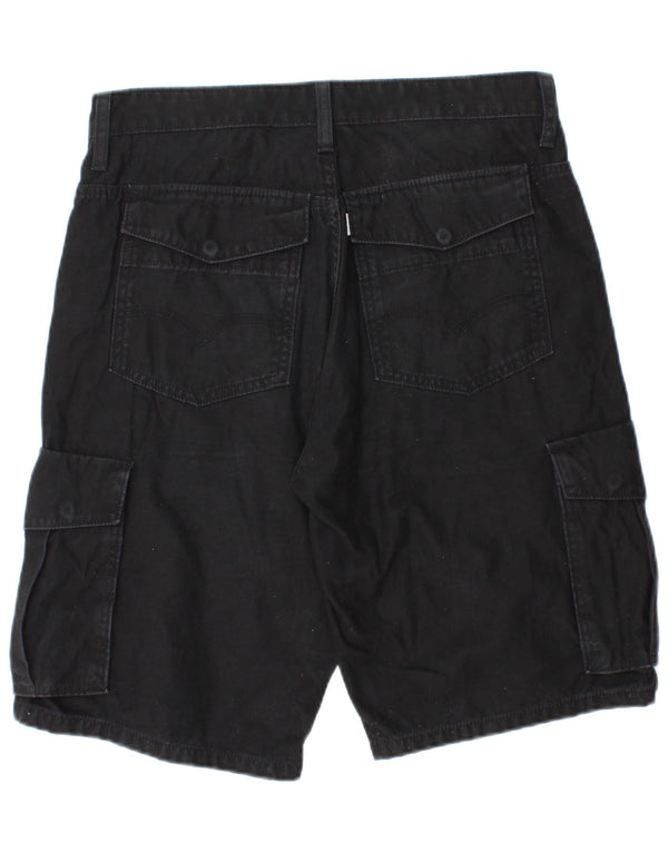 Shorts cargo masculino Levi's W32 médio preto algodão