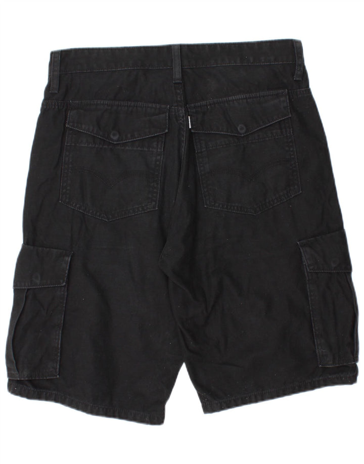 Shorts cargo masculino Levi's W32 médio preto algodão