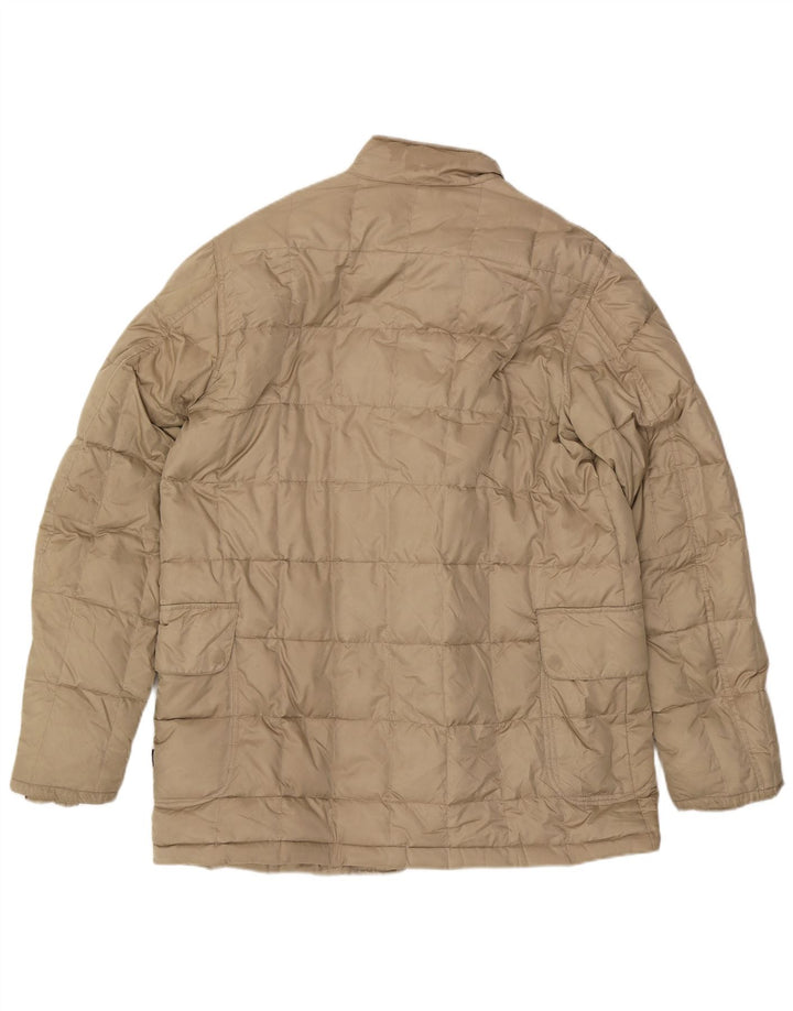 Jaqueta acolchoada masculina Sergio Tacchini UK 42 XL bege