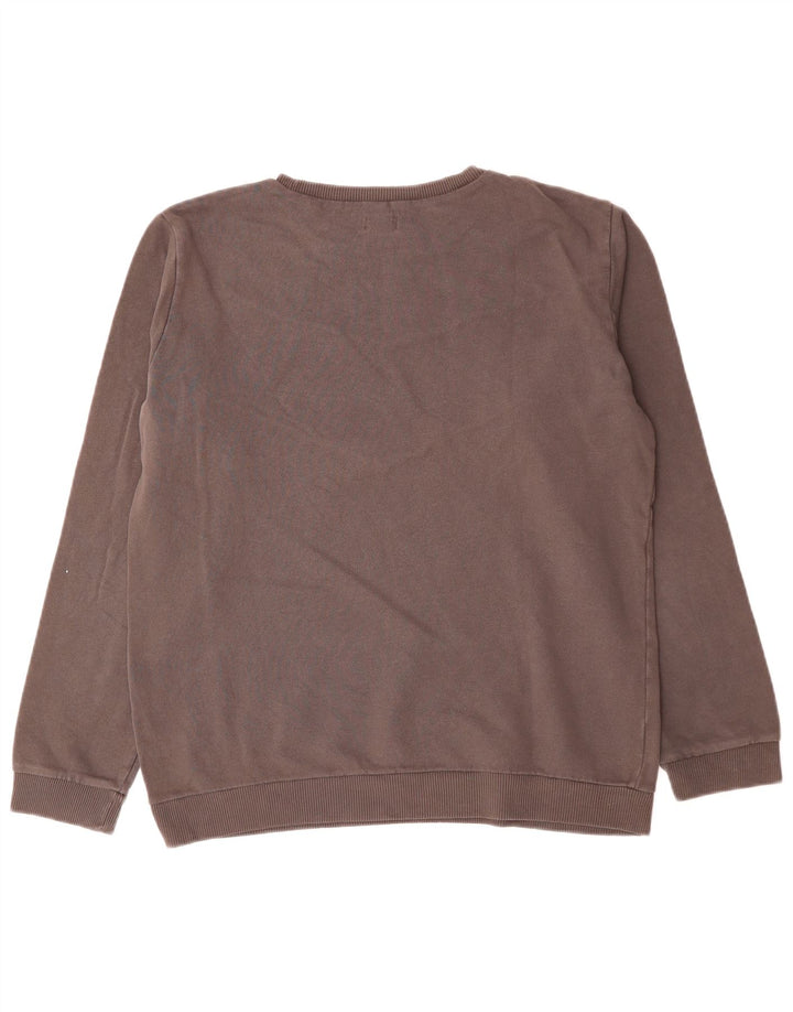 Diesel masculino moletom gráfico jumper pequeno cinza colorblock