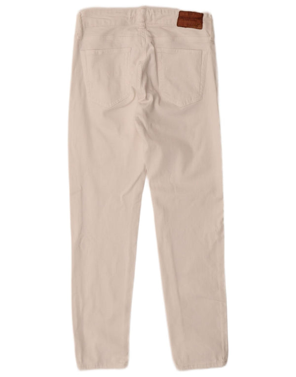 Ralph Lauren Jeans Slim Feminino W25 L25 Algodão Branco