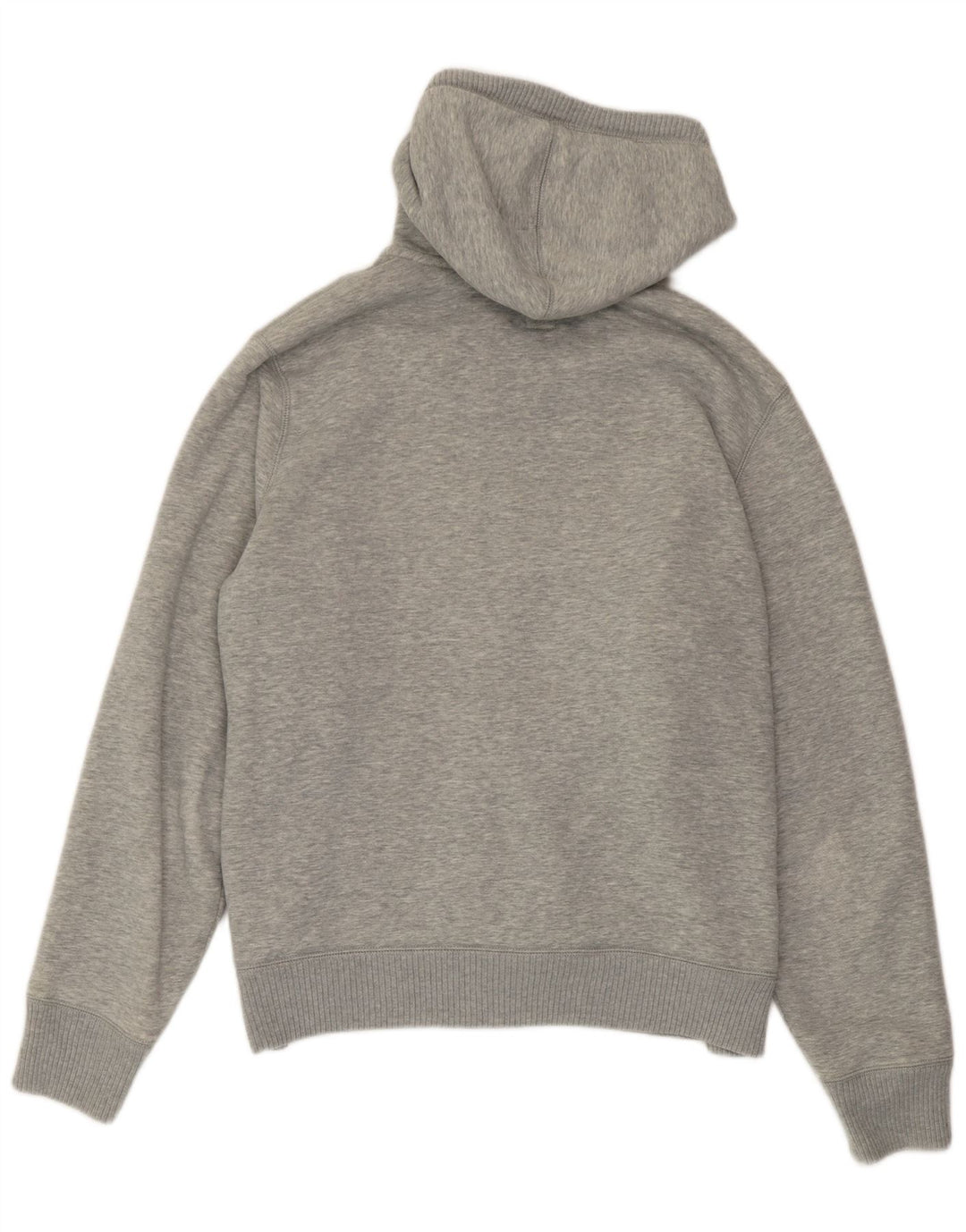 Suéter masculino Gap com capuz e zíper gráfico grande algodão cinza