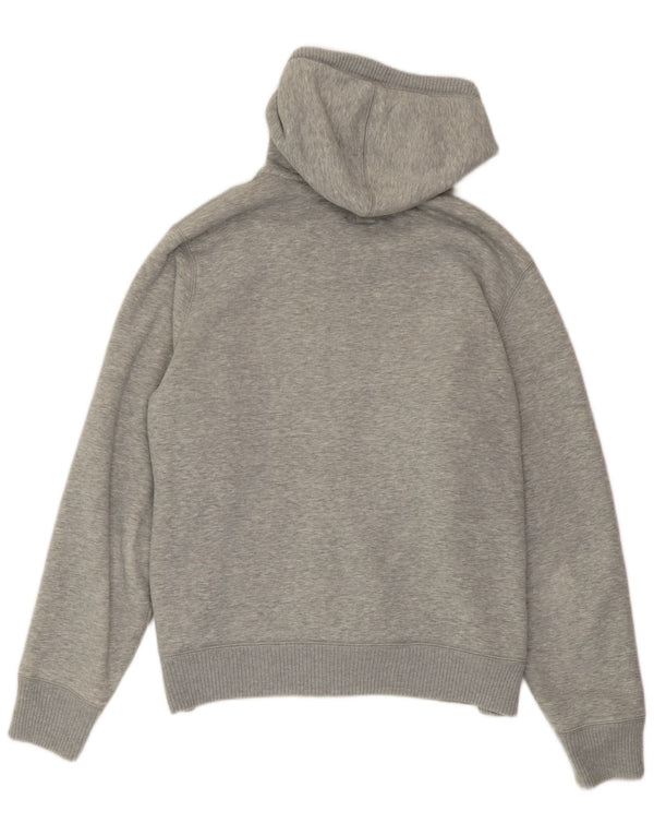 Suéter masculino Gap com capuz e zíper gráfico grande algodão cinza