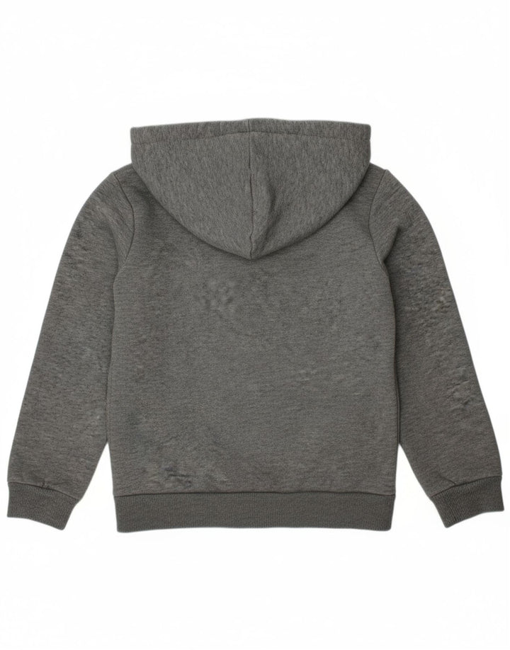Jumper com capuz gráfico PUMA Boys 7-8 anos algodão cinza
