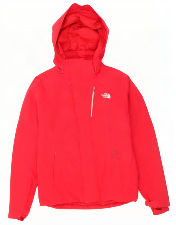Jaqueta de chuva feminina com capuz The North Face UK 14 nylon vermelho médio