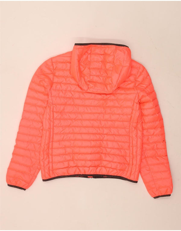 Jaqueta acolchoada com capuz feminina Superdry UK 16 grande poliéster rosa