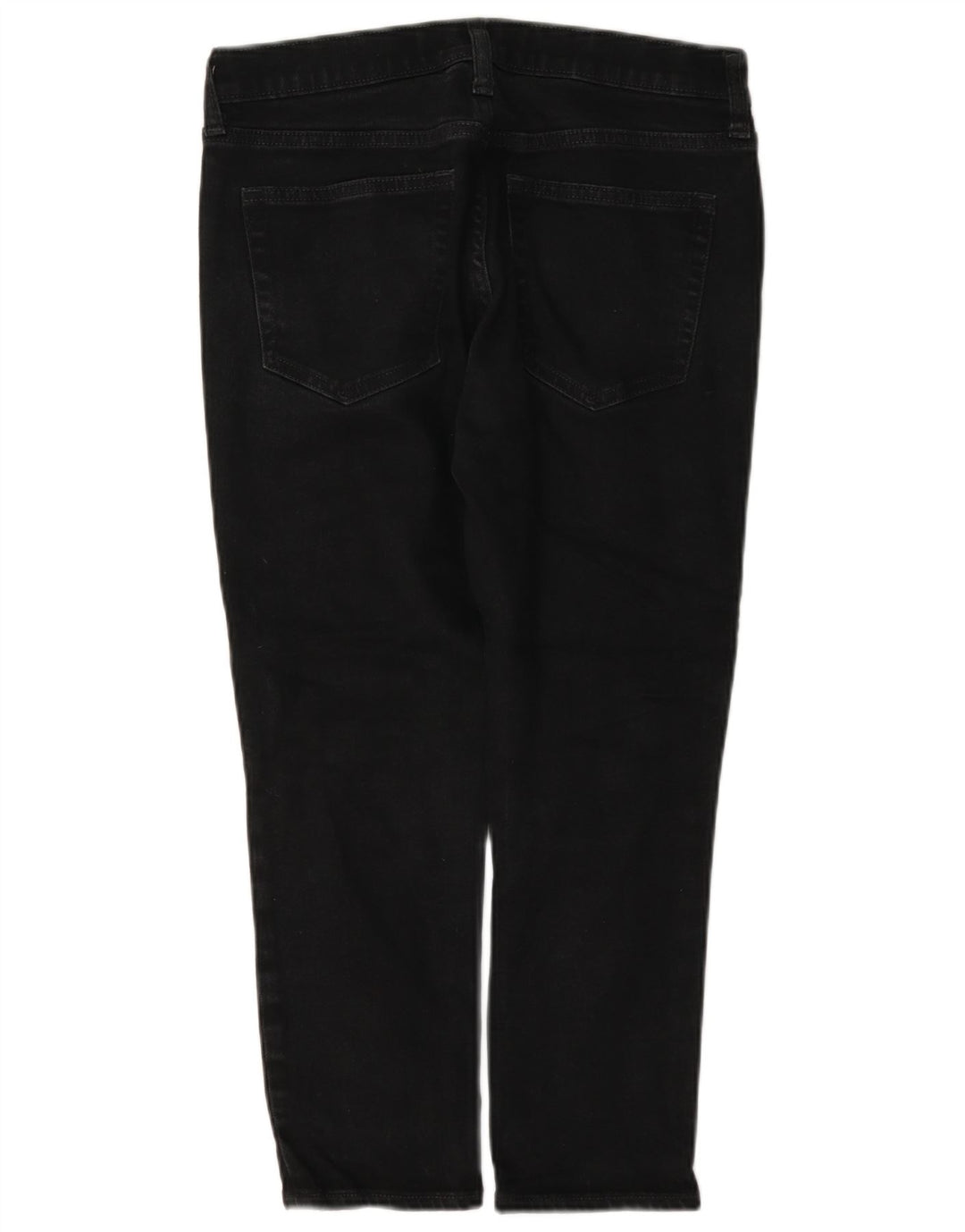 Jeans feminino Gap Girlfriend recortado W27 L23 algodão preto