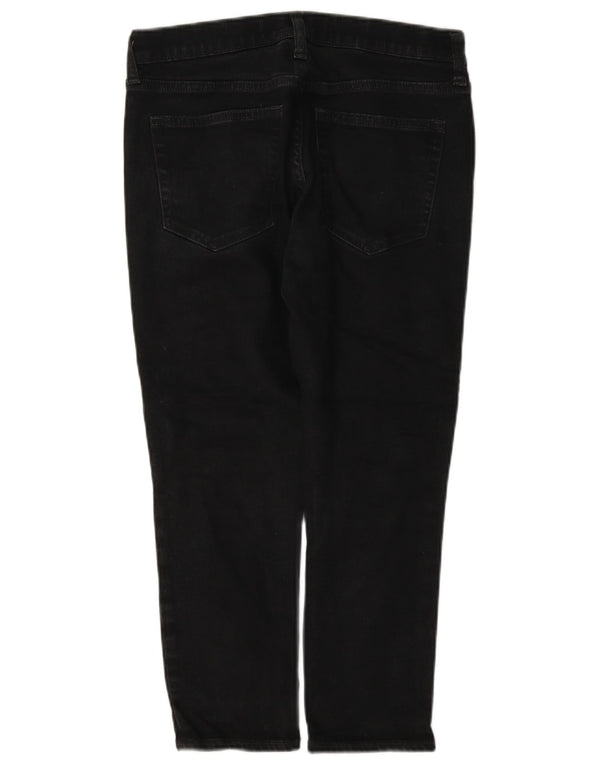 Jeans feminino Gap Girlfriend recortado W27 L23 algodão preto