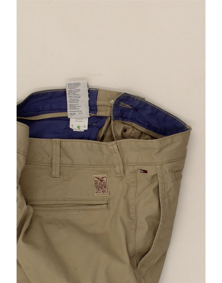 TOMMY HILFIGER Mens Slim Chino Trousers W33 L29  Beige Cotton Vintage Tommy Hilfiger and Second-Hand Tommy Hilfiger from Messina Hembry 