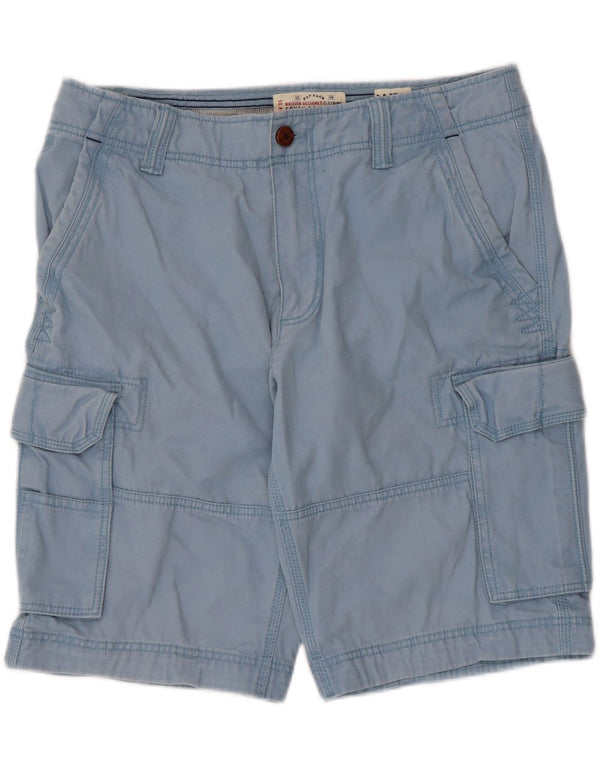 Shorts cargo de ajuste regular masculino Fat Face W34 grande algodão azul