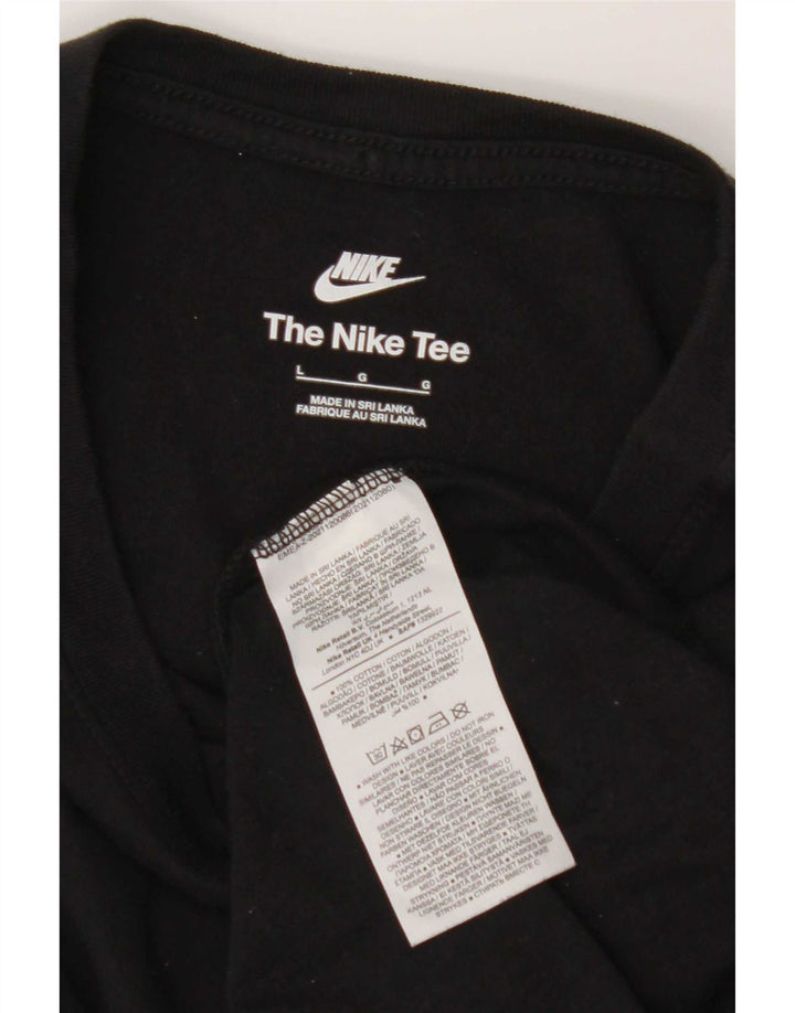 Camiseta masculina Nike grande algodão preto