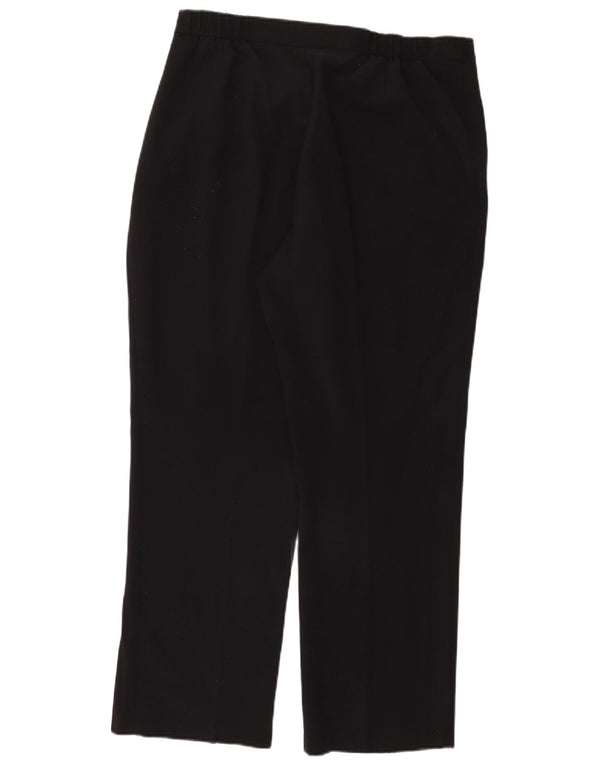 Calça feminina reta casual Marks & Spencer UK 18 XL W38 L29 preta