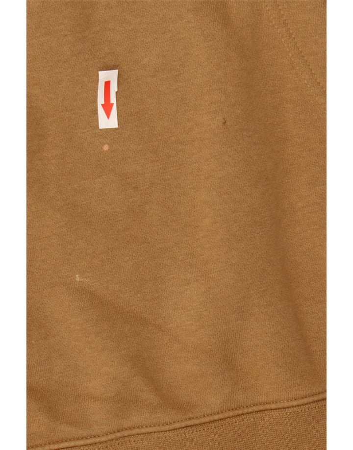 Nike Mens Hoodie Jumper Pequeno Algodão Bege