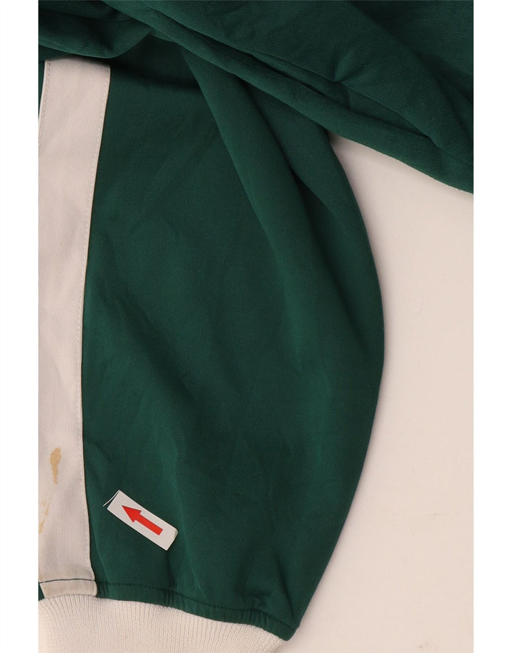 Zara Womens Tracksuit Top Jacket UK 10 Small Green Colourblock Poliéster