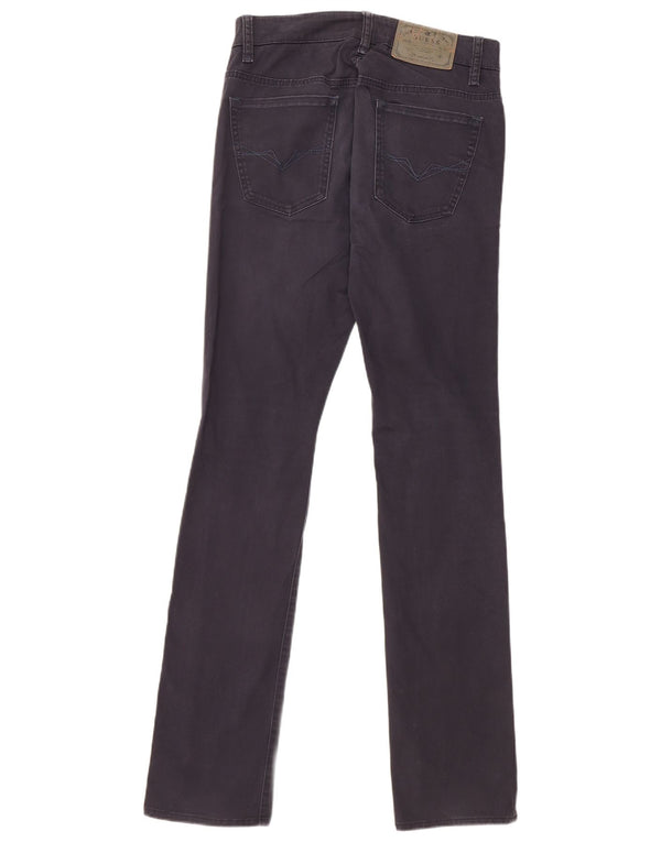 Guess Mens Calça Casual Slim W28 L34 Azul Marinho Algodão
