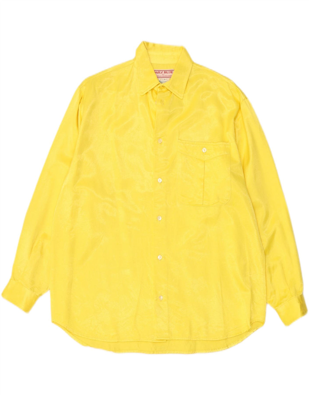 Camisa masculina ROSSELLA GOLDSCHIMIED algodão amarelo médio