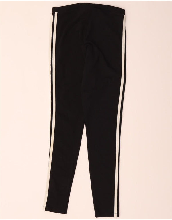 Leggings Adidas Femininas UK 10 Pequenas Algodão Preto