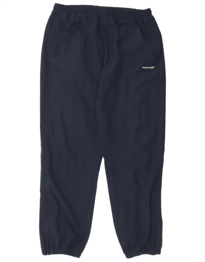 Calça de treino masculina Reebok Joggers XL azul marinho poliéster