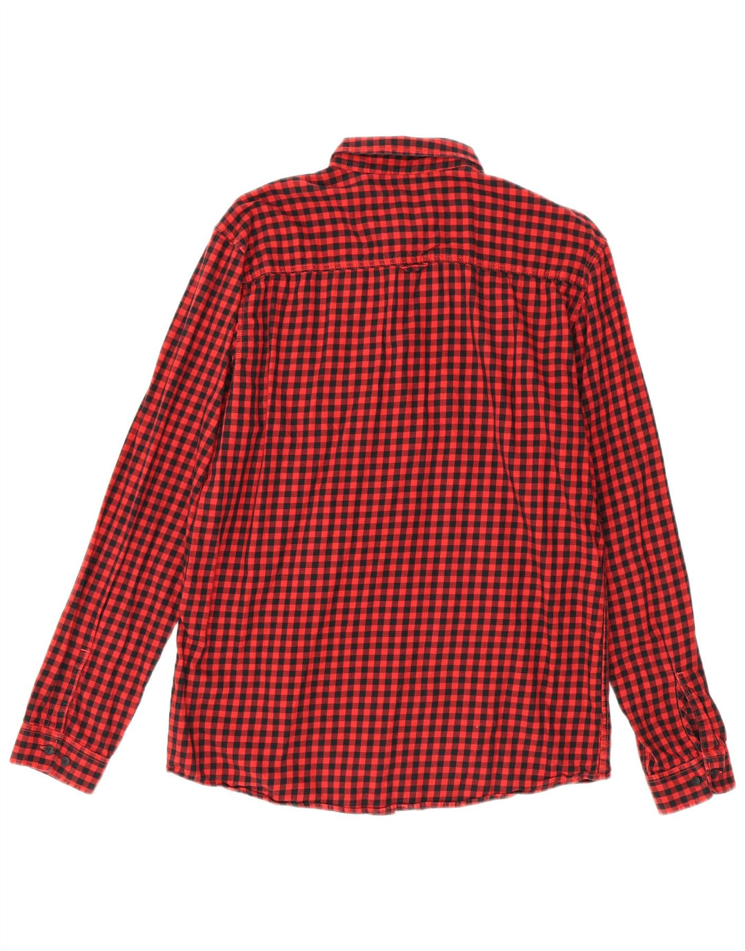Camisa masculina Jack & Jones XL vermelha algodão guingão