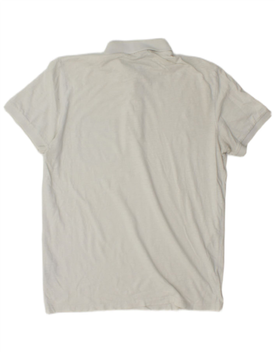 Camisa polo masculina Jack & Jones pequena de algodão branco