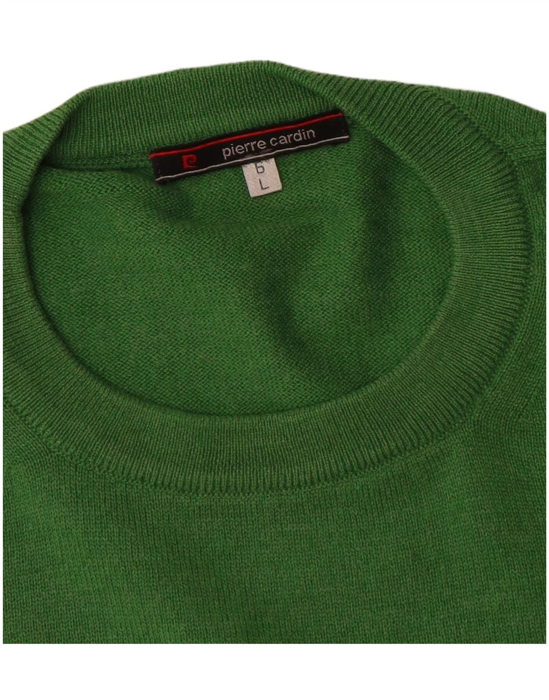 Pierre Cardin Suéter masculino com gola redonda grande verde