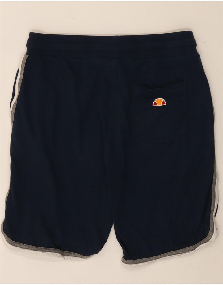 Shorts esportivos masculinos ELLESSE pequeno algodão azul marinho
