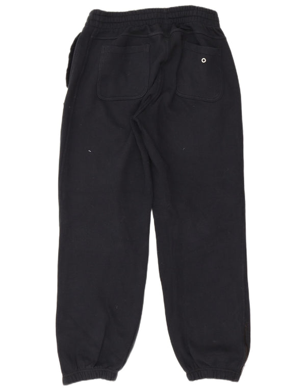 Calça de treino feminina Nike Joggers UK 12 médio azul marinho algodão