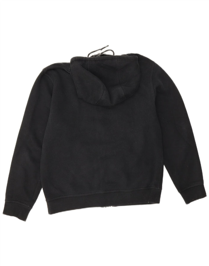 Suéter Nike masculino com capuz e zíper médio preto algodão