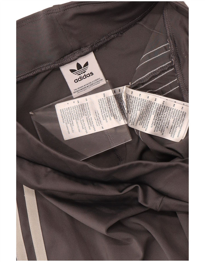 Leggings Adidas Femininas Flare UK 12 Poliéster Cinza Médio