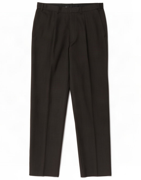 Calças casuais masculinas Marks & Spencer W32 L33 Poliéster cinza