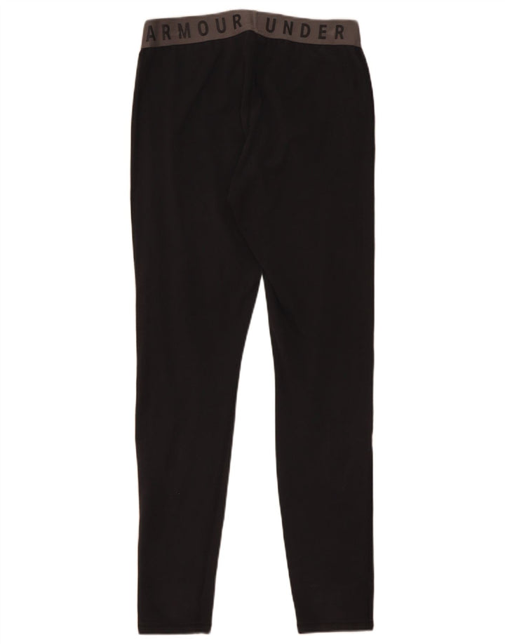 Under Armour Womens Graphic Leggings UK 12 Médio Algodão Preto