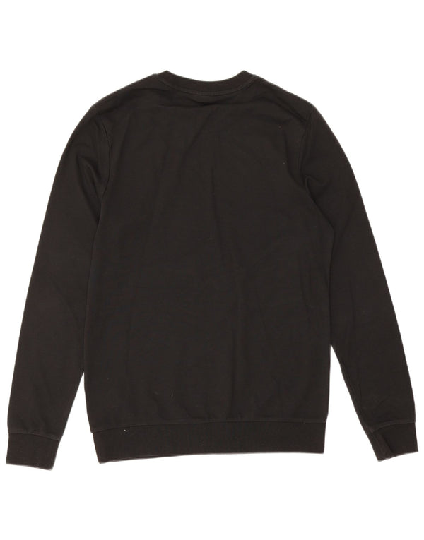 Hugo Boss moletom gráfico masculino jumper pequeno algodão preto