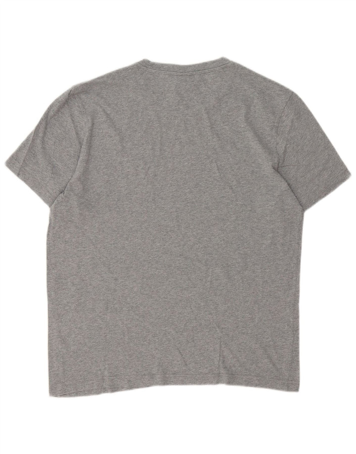 Camiseta masculina Champion grande cinza manchada
