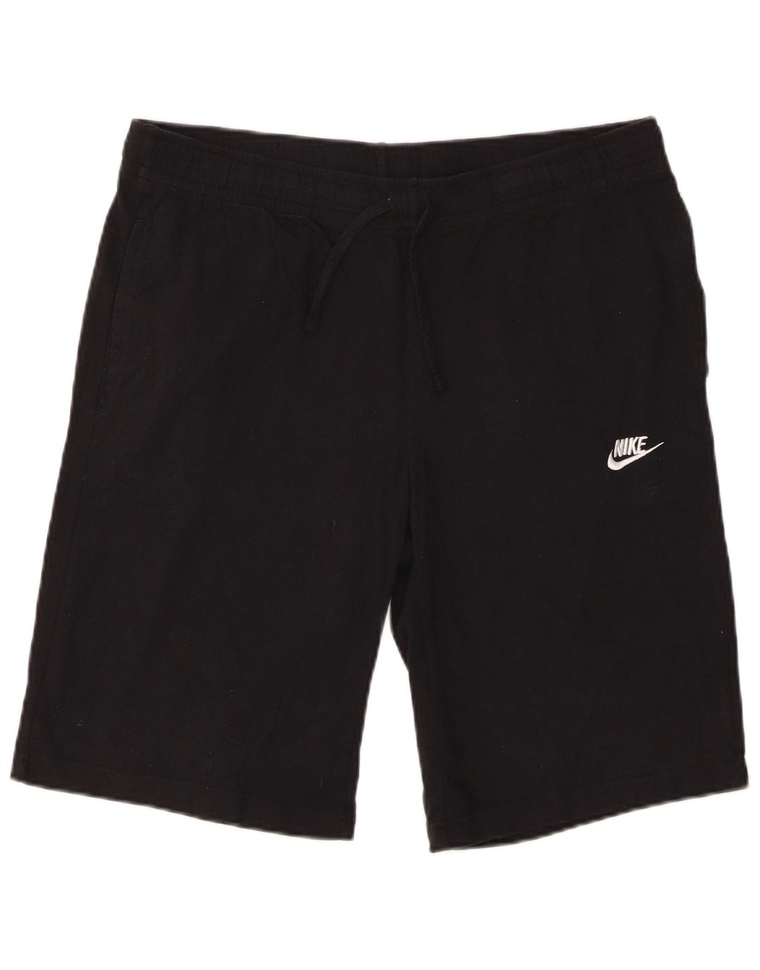 Shorts esportivos masculinos Nike grandes de algodão preto