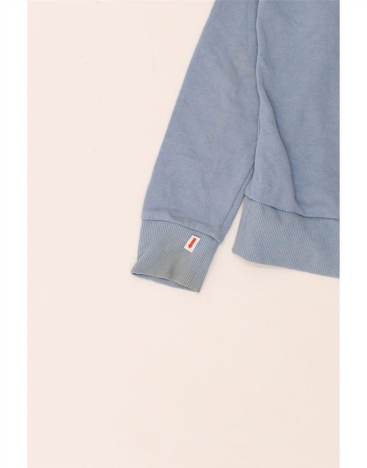 JACK & JONES Boys Graphic Hoodie Jumper 10-11 Years Blue Cotton Vintage Jack & Jones and Second-Hand Jack & Jones from Messina Hembry 