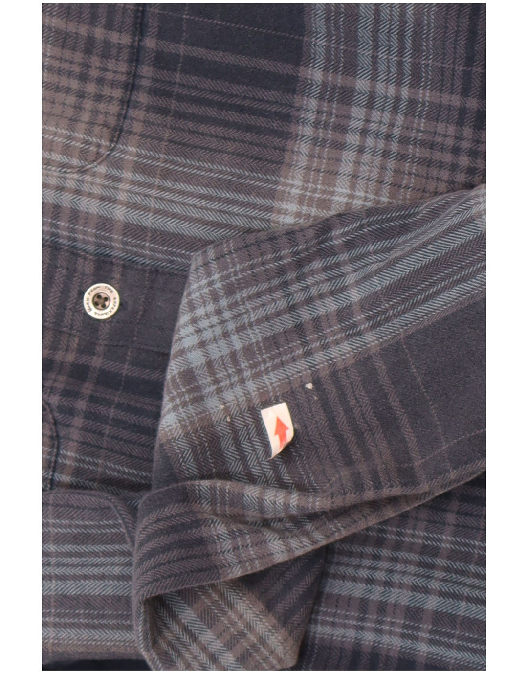 Camisa masculina de flanela Lenhador Prana XS azul xadrez