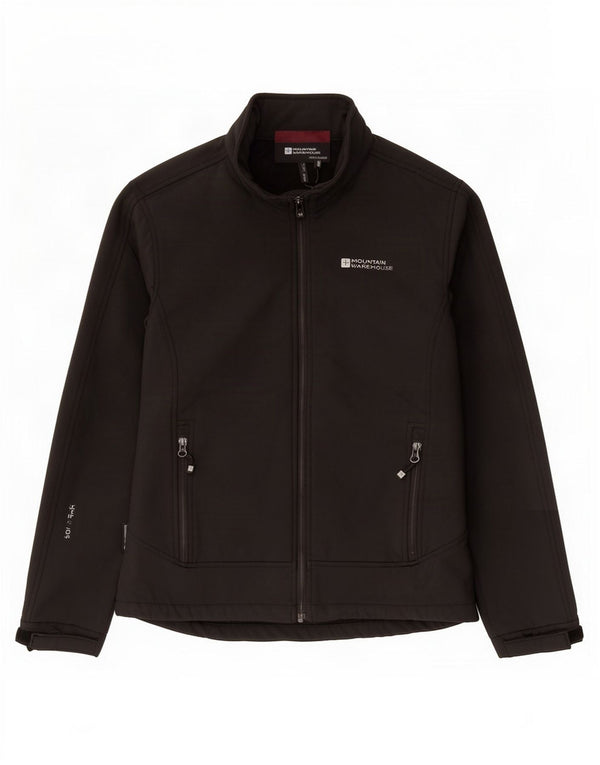 Jaqueta corta-vento feminina Mountain Warehouse UK 12 poliéster preto médio