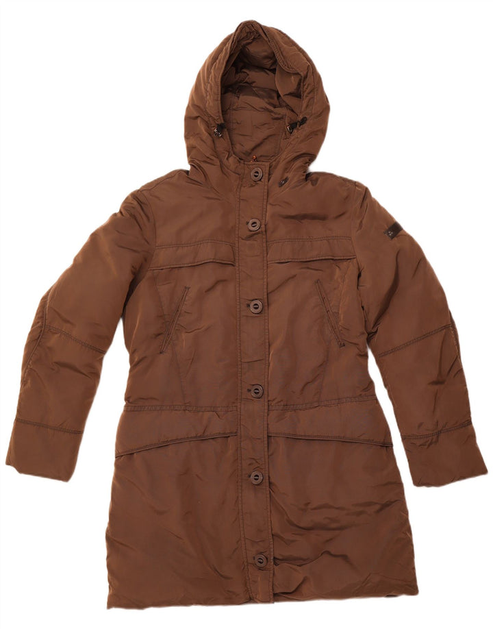 Casaco acolchoado com capuz feminino PEUTEREY IT 50 XL marrom poliamida