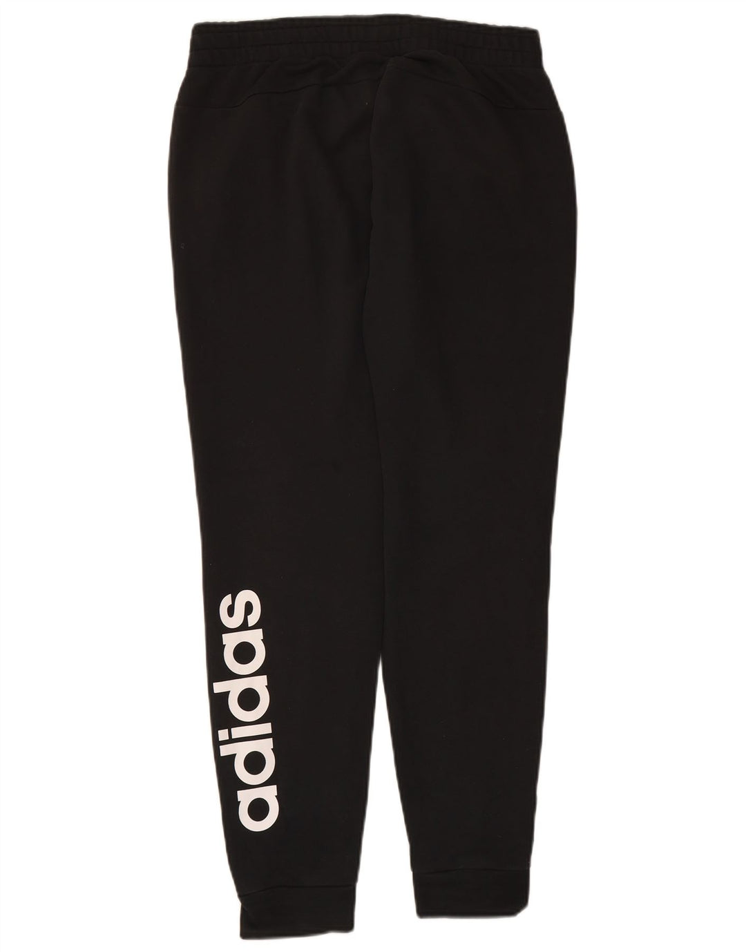 ADIDAS Womens Graphic Tracksuit Calças Joggers UK 12/14 Médio Preto