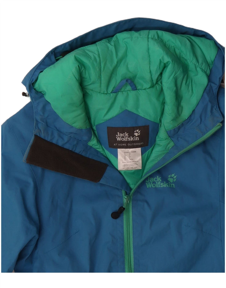 Jaqueta corta-vento feminina JACK WOLFSKIN Reino Unido 8 pequena azul poliamida