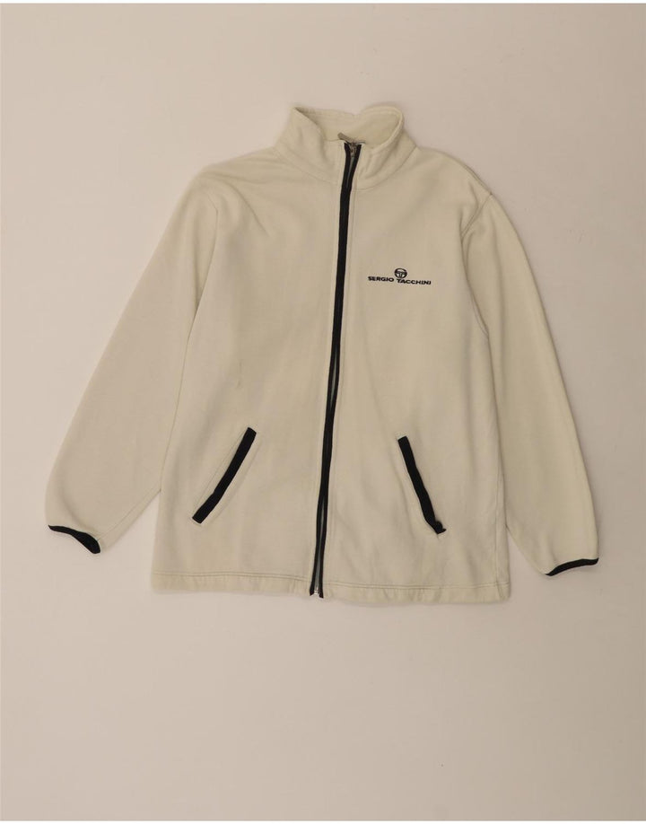 Sergio Tacchini Mens Treino Top Jaqueta Pequena Off White