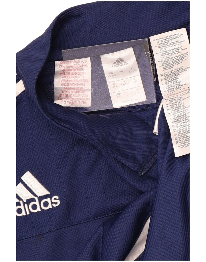 ADIDAS Boys Climacool Pullover Treino Top 13-14 Anos Azul Marinho