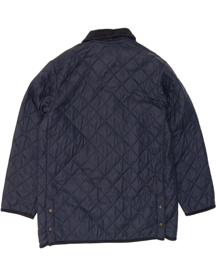 FERREA Mens Quilted Jacket UK 40 Large Navy Blue Polyamide Vintage FERREA and Second-Hand FERREA from Messina Hembry 
