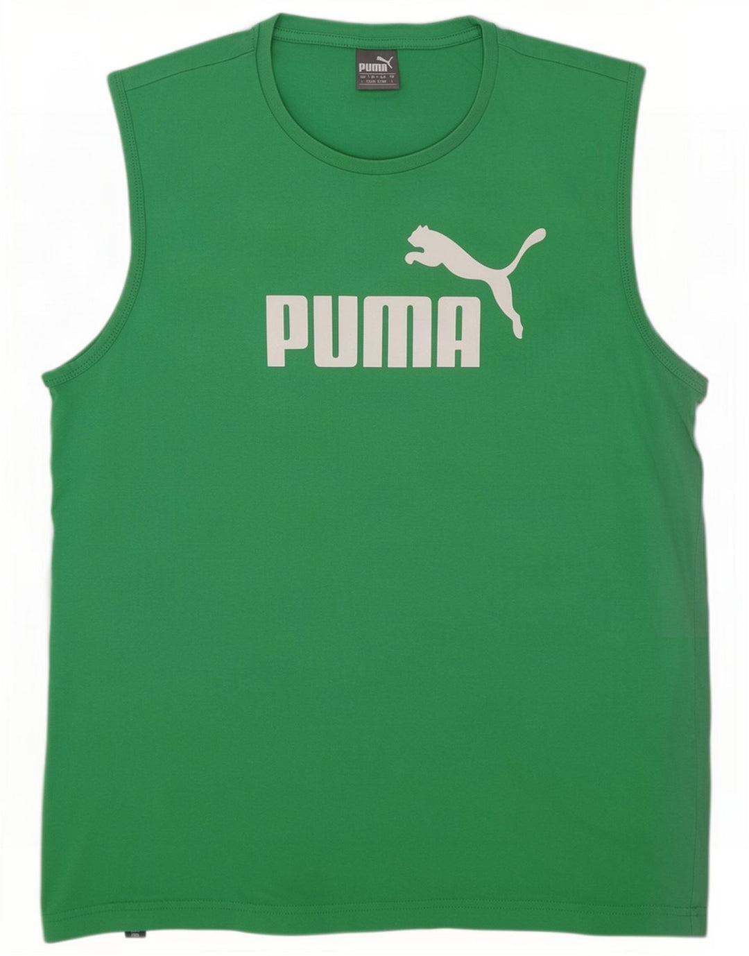 Puma Mens Graphic Vest Top Grande Verde