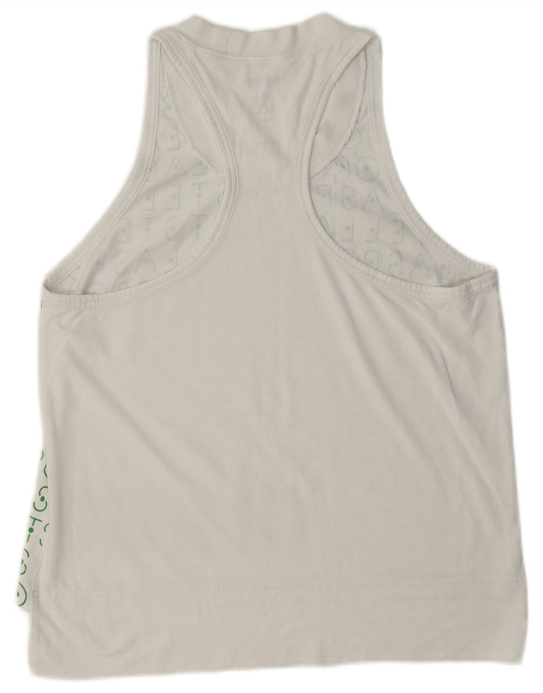 Adidas Womens Stella Graphic Vest Top Reino Unido 12/14 Médio Branco