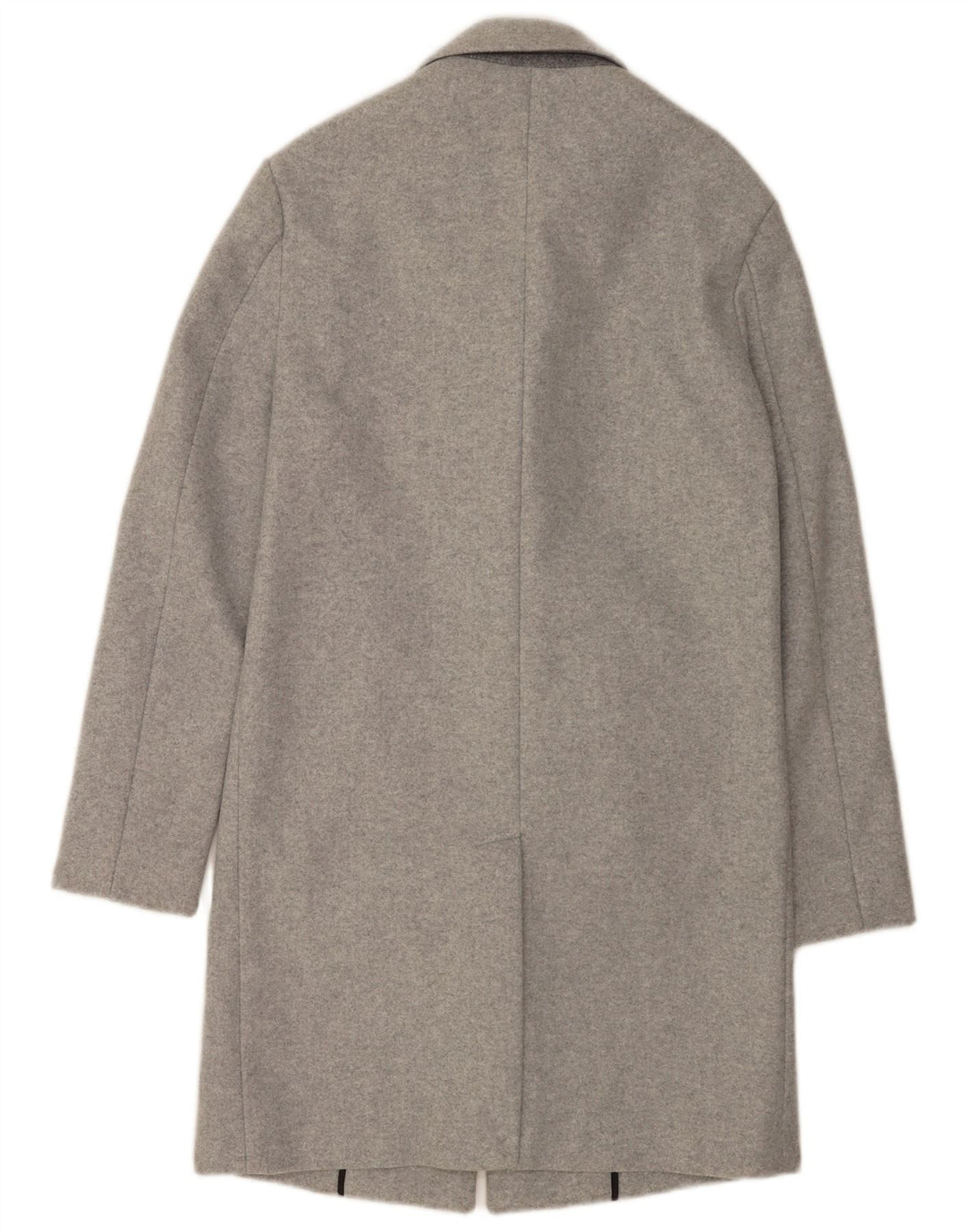Sobretudo masculino Zara UK 34 XS poliéster manchado cinza